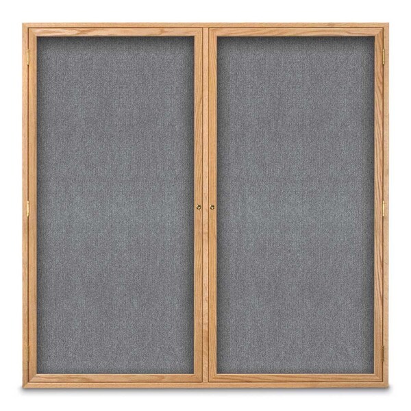 Sliding Door Indoor Enclosed Corkboard, 9